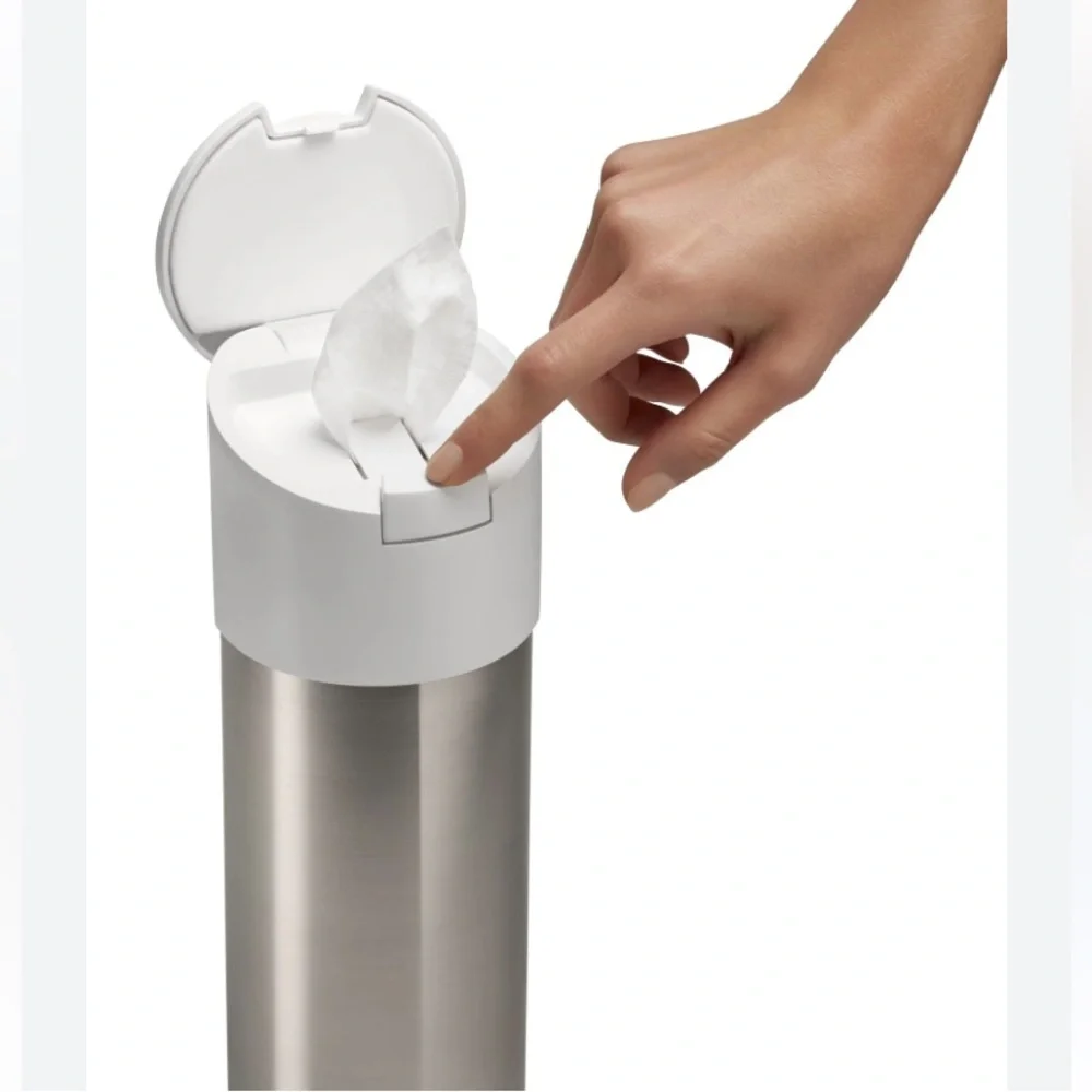 KOHLER Disinfecting Wipes Dispenser Stainless Steel Canister Easy One Touch Lid